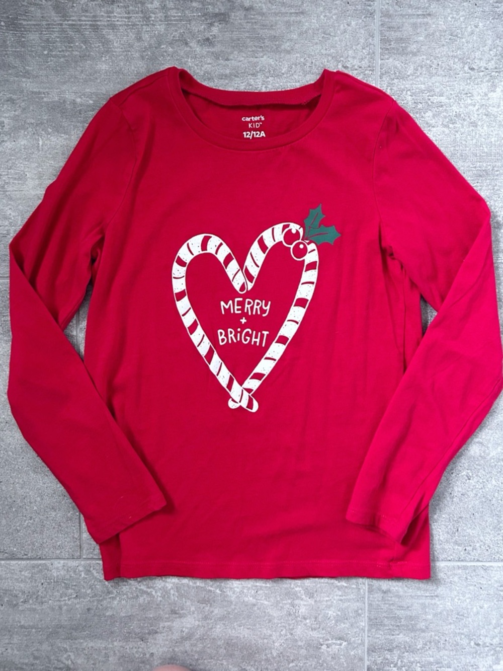 Carter’s Shimmer Christmas Tee Size 12
